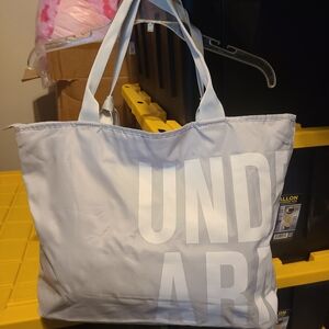 Under Armour Light Gray Logo Tote Bag